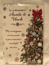 Auntie and uncle Christmas card / Christmas cards for Auntie and Uncle - 4 style