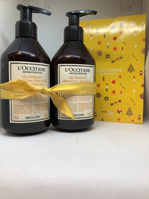 2 X L'occitane Aromachologie Hands & body Revitalizing Gel 8.1oz/240ml each New