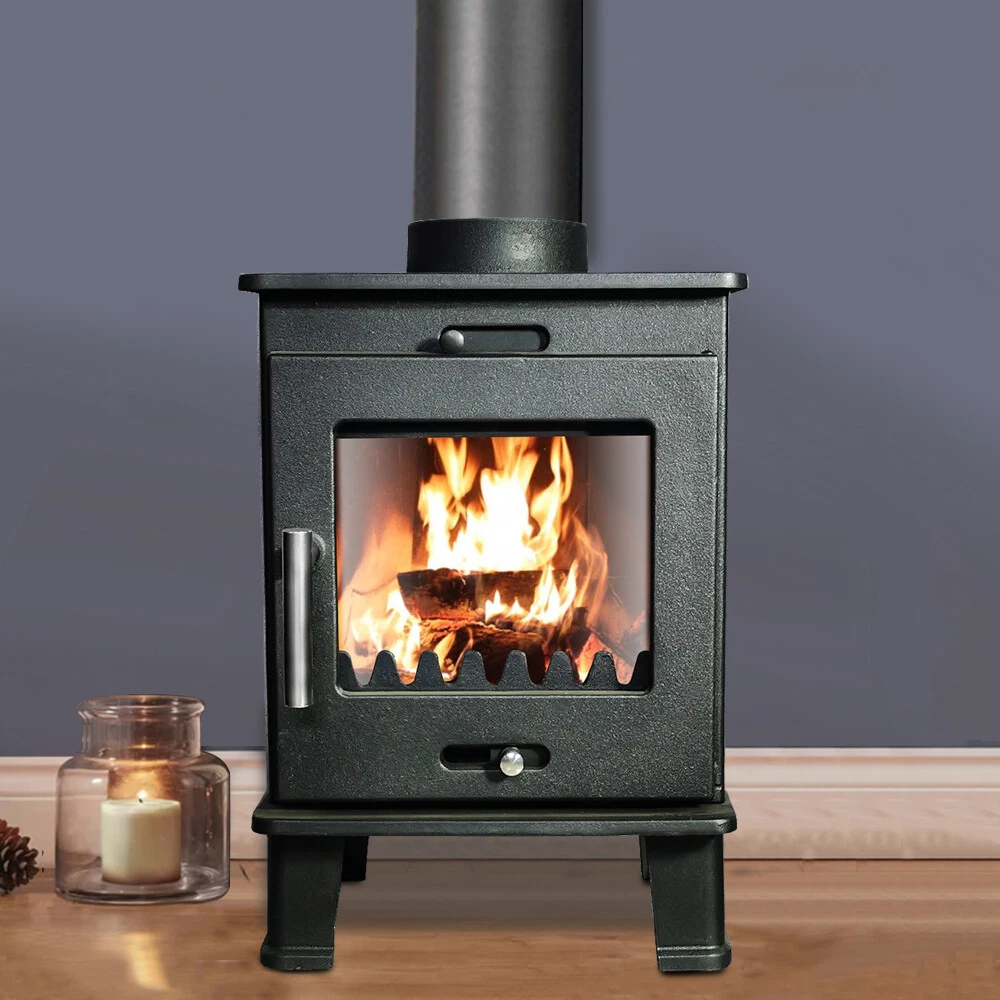 4.2KW Woodburning Stove Cast Iron Log Wood Burner Fireplace Eco Design  Ready | eBay