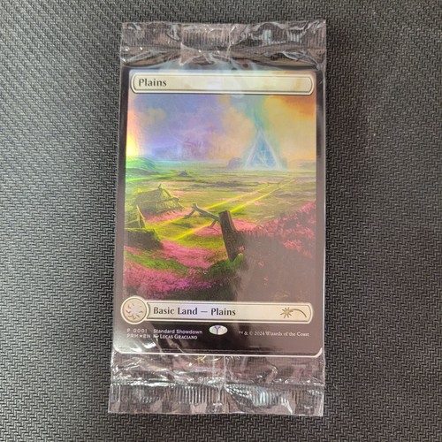 MTG Standard Showdown Foil Omenpath Basic Land Set of 5 Lands STILL SEALED - Picture 1 of 2