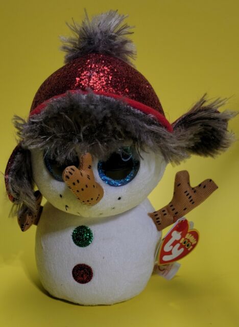 Ty Beanie Boos 6in Buttons The Christmas Snowman 2018 Beanbag Plush Stuffed Toy for sale online
