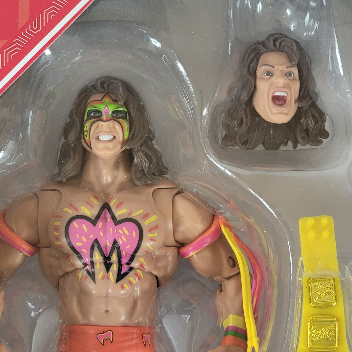 Action Figure WWE Ultimate Warrior Ultimate Edition 15 Cm - Fan TakeOver Con Cinture E Accessori, Regalo Per Collezionisti E Bambini (Mattel Esclusiva)