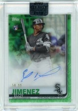 2019 Topps Clearly Authentic Green Autograph #CAA-EJ Eloy Jimenez #58/99