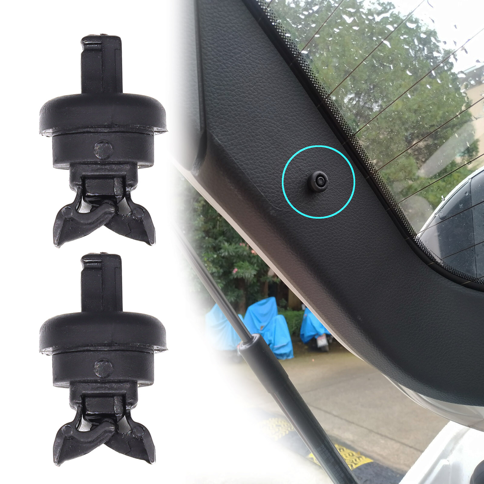 APL 2x fascia portacappelli per Renault Clio Megane Scenic Laguna clip di fissaggio
