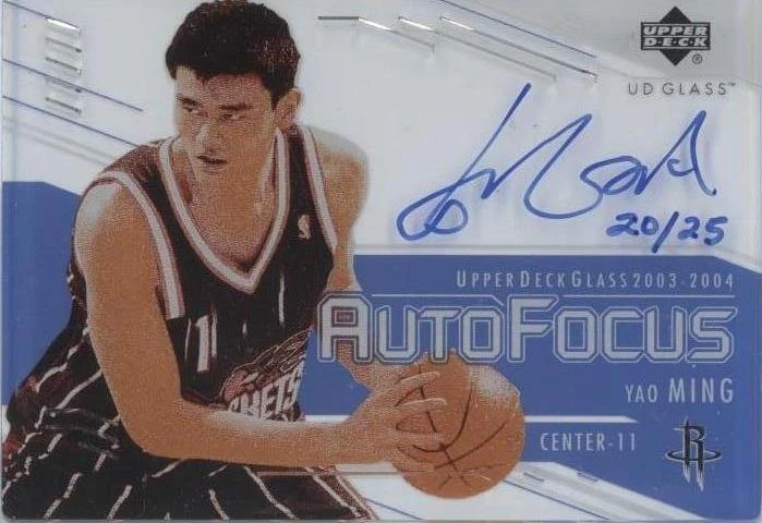 その他 UD GLASS Yao Ming auto 2003-04 UD Glass - Yao Ming #YM for sale | eBay