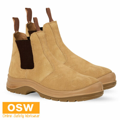 elastic sided work boots