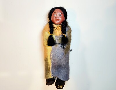 Vintage 30er Jahre Indianer Skookum Puppe 