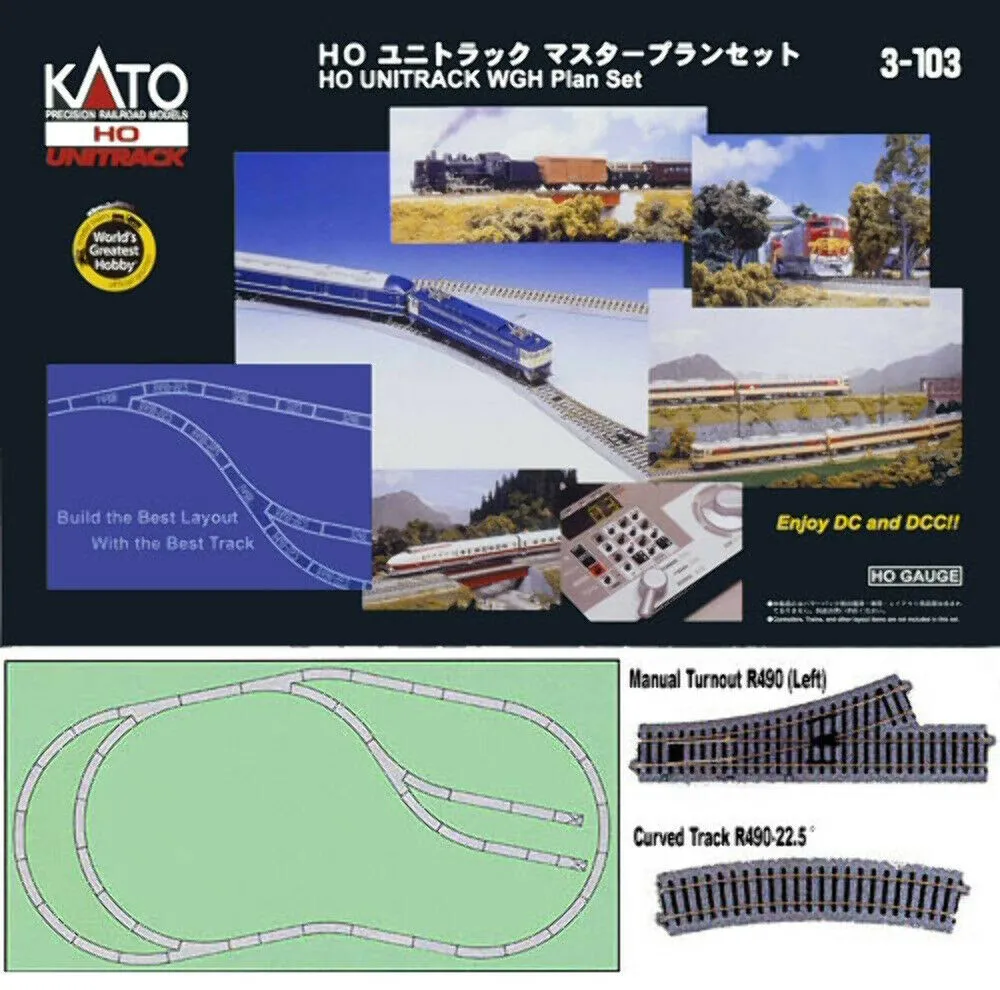 Kato 3-103 HO Unitrack WGH Plan Set - New In Box