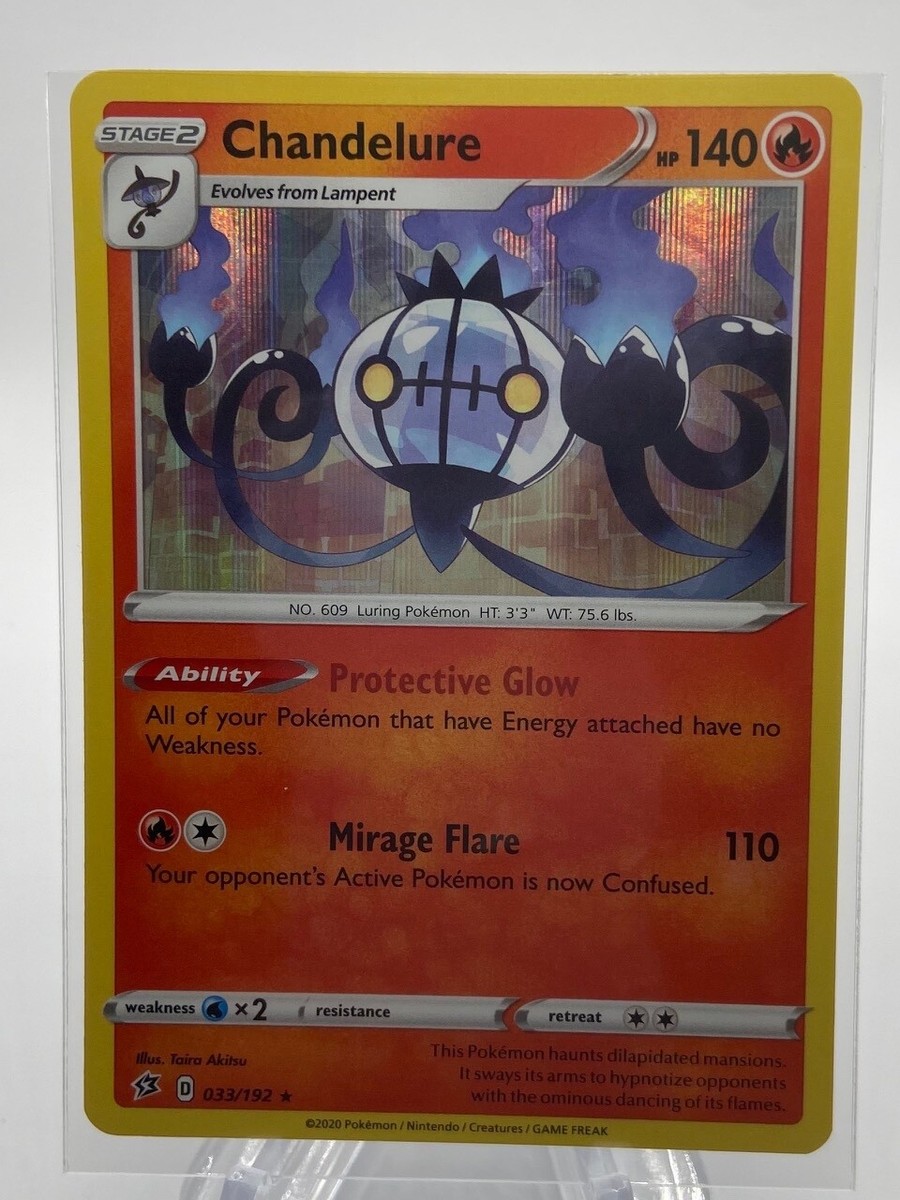 Pokemon Chandelure - 33/192 - Holo Rare Reverse Holo | eBay