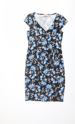 Dorothy Perkins Damen Polyestermischung Bleistiftkleid Größe 12 V-Nec