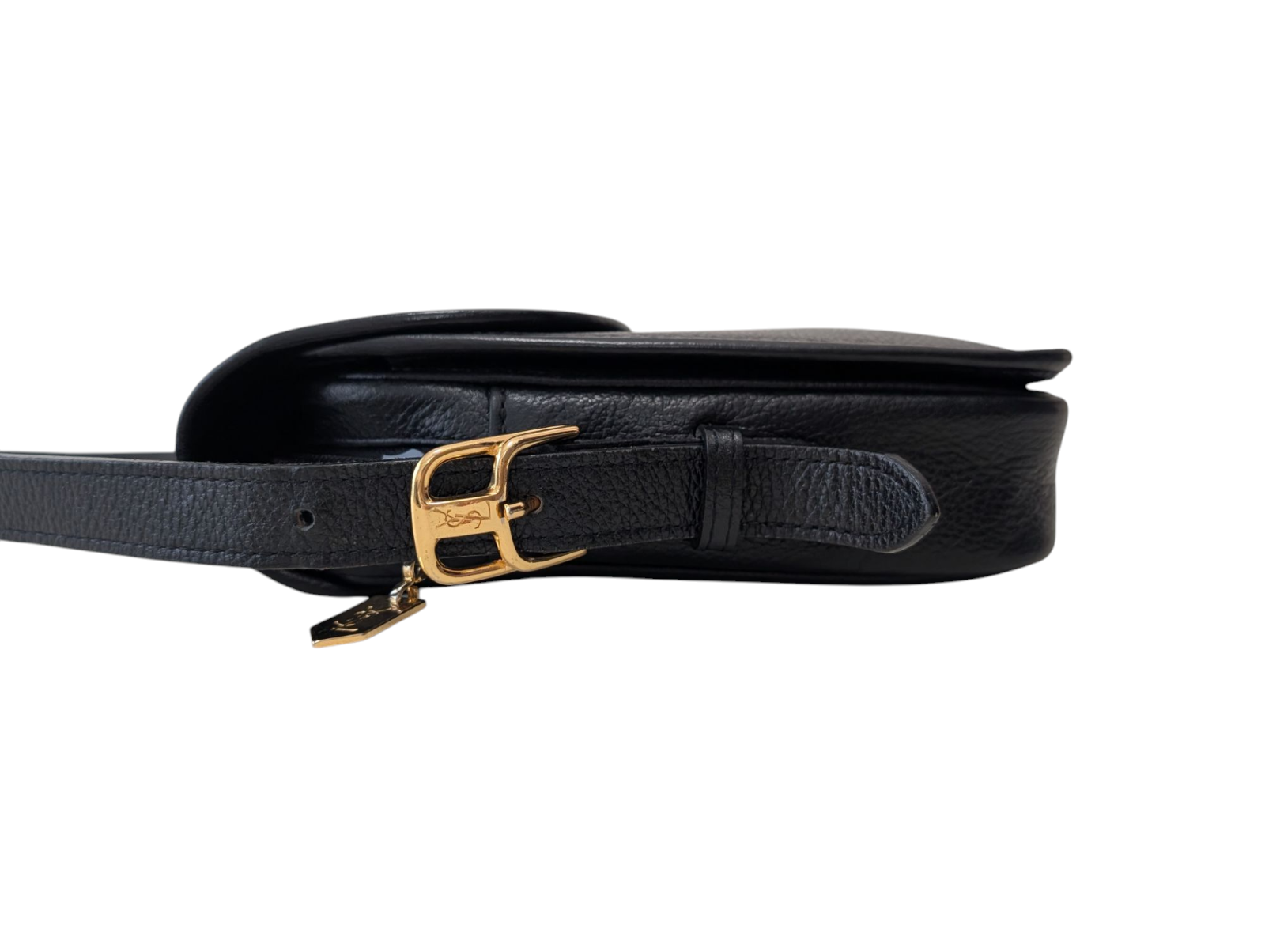 *Rara* Borsa a tracolla Yves Saint Laurent borsa pelle nera vintage YSL autentica