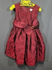 Sweet Heart Rose, Girl Size 4, Christmas Dress, Layered Skirt, Bow gold accent