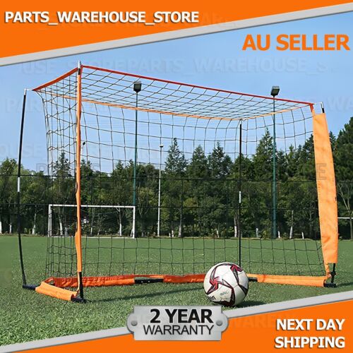 3M X 2M PORTABLE FUTSAL SOCCER GOAL Adult Training Sports Practice Steel Frame - Picture 1 of 12