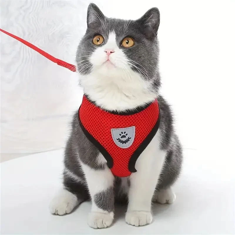 New Cat Dog Pet Harness Adjustable Control Vest Dogs Reflective S M L XL Leash - Image 4 of 4
