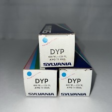 Lot of 3 NOS Sylvania DYP Projector Projection Lamp Bulb 120V 600W