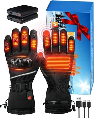 UNBANDED Rechargeable 6000mAh Battery Electric Heated Gloves Motorcycle Waterproof