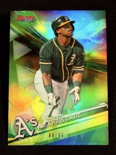 2017 Bowman's Best GREEN REFRACTOR Khris Davis 88/99