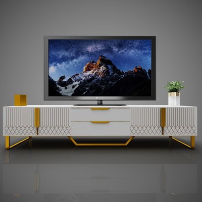 TV Stand Entertainment Center TV Media Console Table for TV up to 75'' White