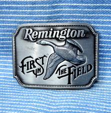 Remington Canada Goose Dress Belt Buckle 80s Promotional Artist Sid Bell .CPA830