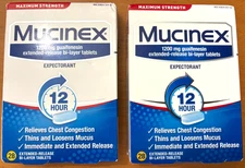 Mucinex Maximum Strength 1200mg 28/ct  ** LOT OF 2** EXP: 01/2026