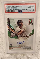 2024 Pristine Jung Hoo Lee Green Pristine Auto RC /150 #PAJHL PSA 10 Giants 