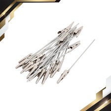25 x Non-insulated Electric Test Crocodile Metal Alligator Clips 4.9 Inch Long