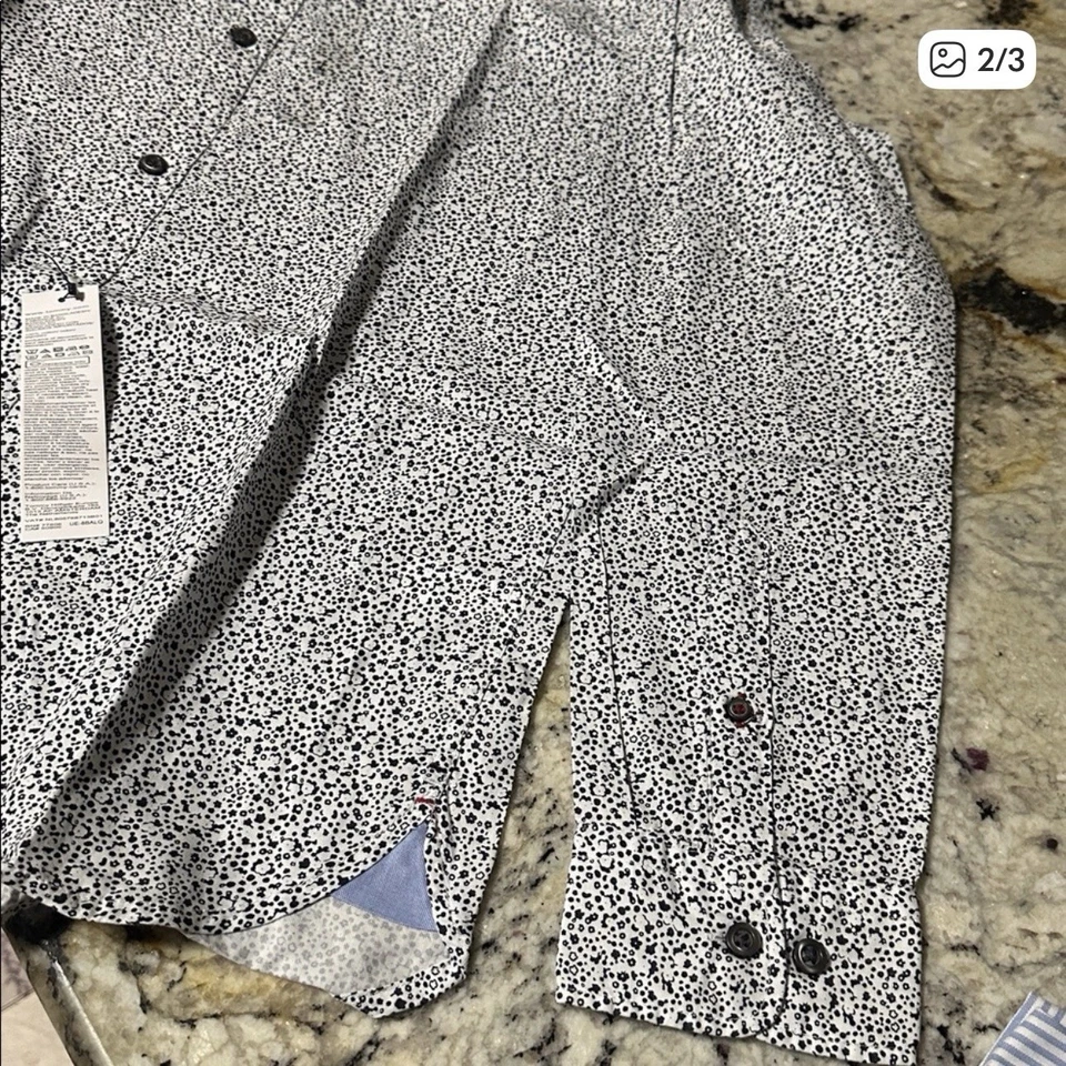 CAMISA MASCULINA AUTÊNTICA TOMMY Hilfiger manga longa ajuste personalizado tamanho G nova com etiquetas - Imagem 2 de 3