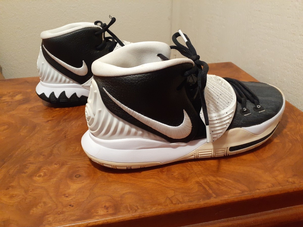Size 13 Nike Kyrie Team Black White for sale online