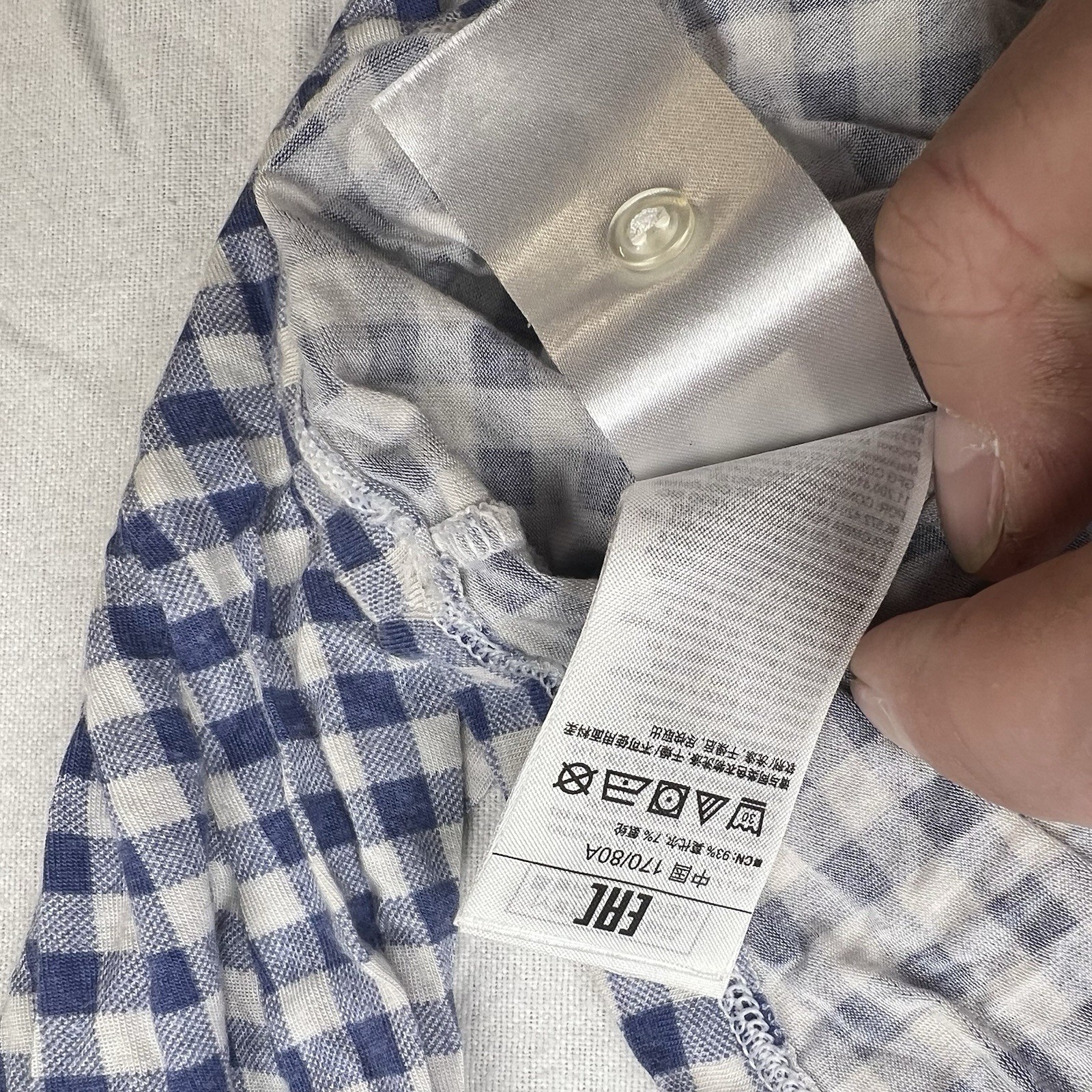 Gap Maternity Blue/White Gingham ModalPajama Set … - image 13