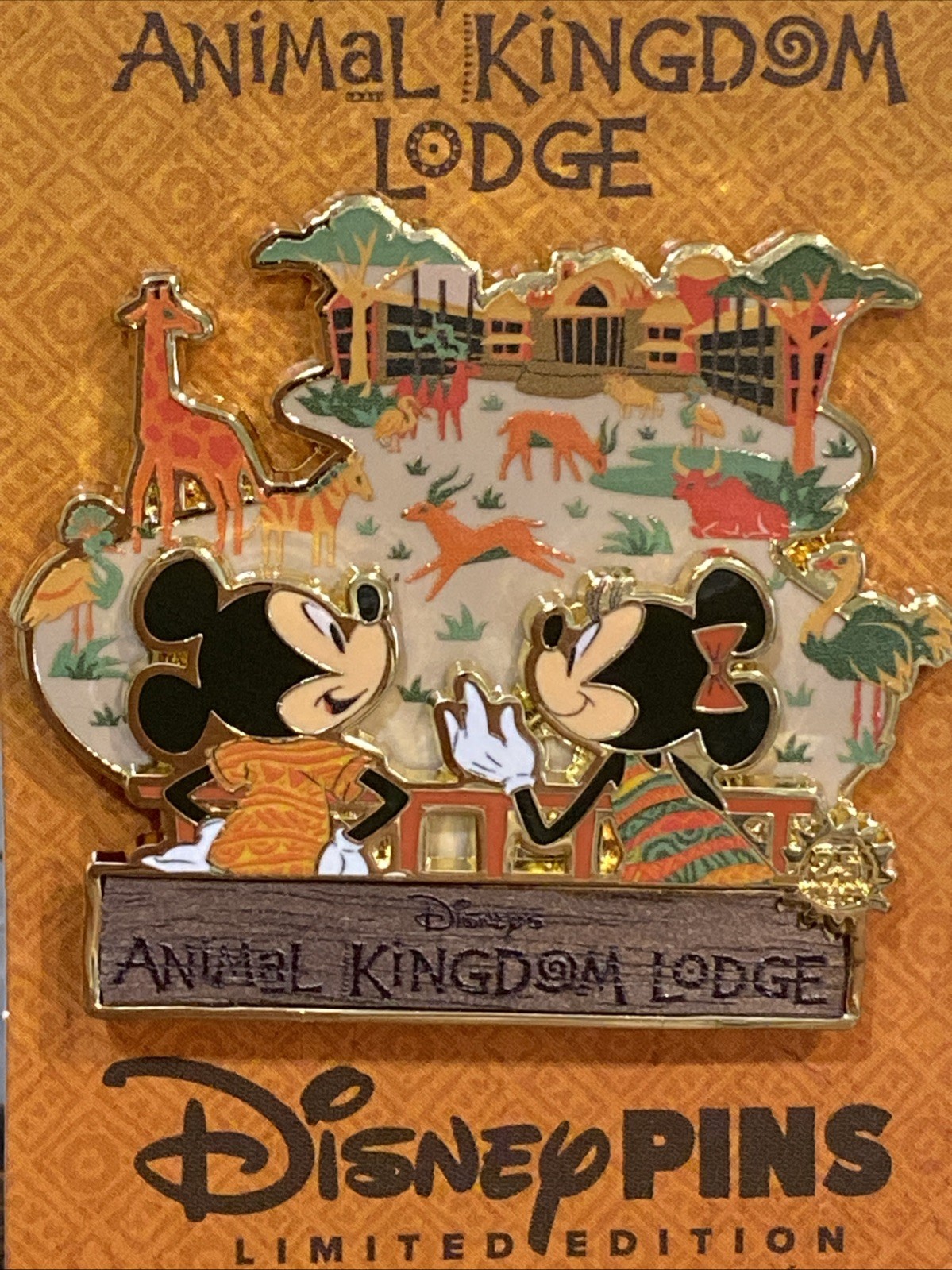 2026 Disney World Animal Kingdom Lodge 25th Anniversary Pin LE 2500 NOC
