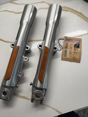 Harley Davidson Chrome Fork Slider Kit Part #46482-00 flstc flstf softail oem 