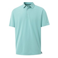 Mens Polo Shirts Short Sleeve Performance Dry Fit Jacquard Casual Sports Tenn...