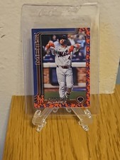 Francisco Alvarez #171 Team Logo Border SP Mets 2025 Topps Series 1