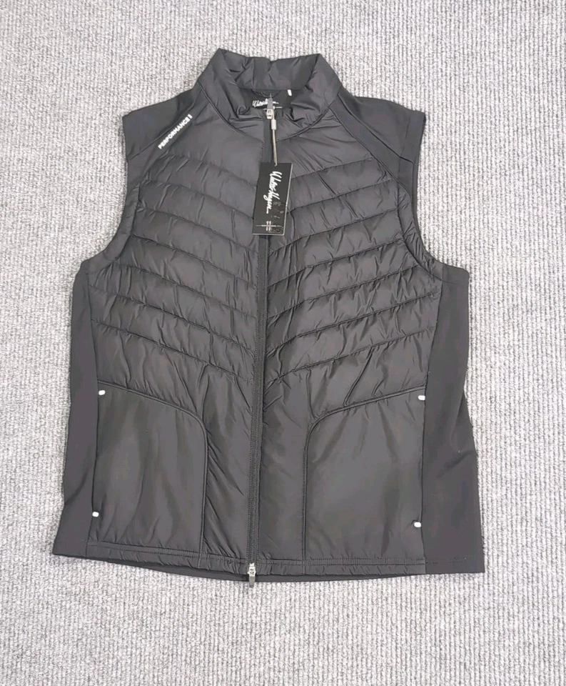 Walter Hagen Golf Vest Mens XL Black Hybrid Performance Zip - Image 2 of 4