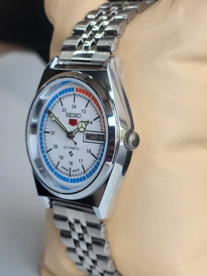 Reloj de pulsera vintage Seiko 5 automático 6309 17 joyas caballero - ENVÍO GRATUITO Foto 4 de 4
