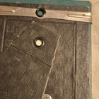 Vtg Art Deco Reverse Glass Picture Frame Black Silver Green Small Desk Decor — photo 10