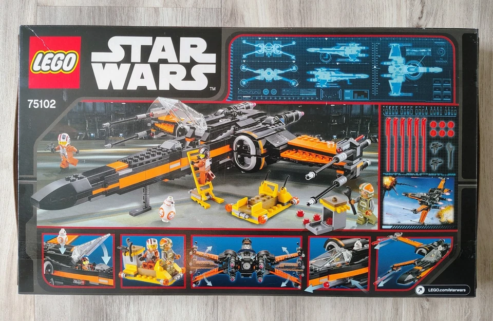 LEGO Star Wars: Poe's X-Wing Fighter 75102 новый в заводской упаковке СНЯТ С ПРОИЗВОДСТВА - Изображение 2 из 4