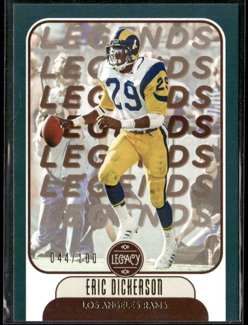 Eric Dickerson 2021 Panini Legacy #111 Green #/100 Los Angeles Rams