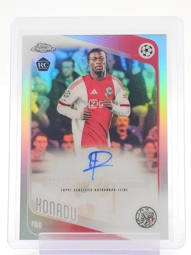 DON-ANGELO KONADU 2025-26 TOPPS CHROME UEFA ROOKIE AUTO REFRACTOR AFC AJAX Q7071