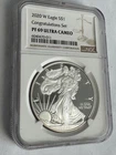 2020-W American Silver Eagle NGC PF69 UCAM Congratulation #011