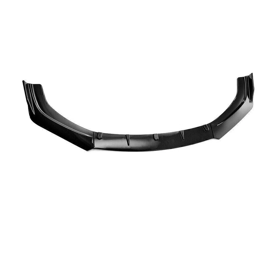 Kit de carroceria divisor spoiler labial parachoque dianteiro de carro compatível com Mercedes-Benz carbono  - Imagem 3 de 4