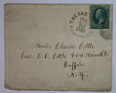 NY and Chicago Fast Mail RPO Postal Cover 3c