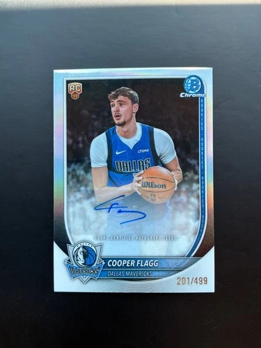2025/26 Topps Bowman Cooper Flagg rookie refractor autograph #201/499
