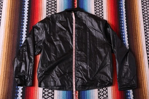Porter James Sports Workers Jacket Boxy Cropped Men's Medium M Black Gloss image 11