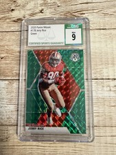 Jerry Rice CSG 9 Mint 2020 Panini Mosaic #178 Green HOF San Francisco 49ers