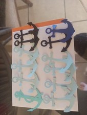   20 ANCHORS cardstock paper die cut embellishments