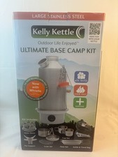 New Box Kelly Kettle Ultimate Base Camp Kit Outdoor Life Enjoyed Stainless Steel