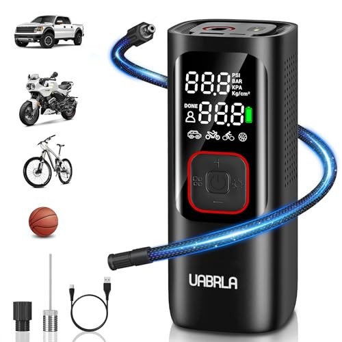 UABRLA Portable Air Compressor Tire Inflator 25000mAh NW01 Black
