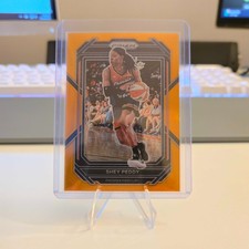 2023 Panini Prizm WNBA Shey Peddy #110 Orange Prizm /99 Fever