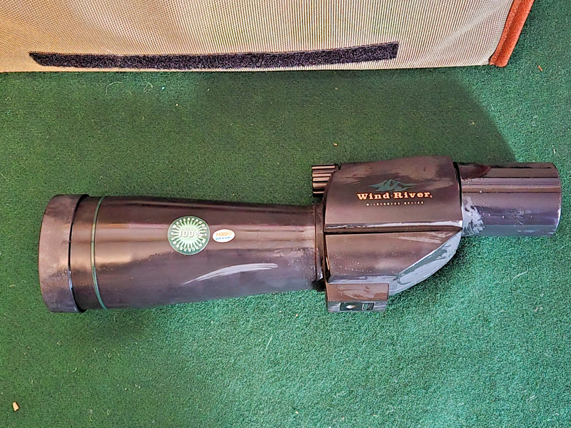 Wind River 15-45X Spotting scope with tripod, 2 cases and literature. Nice set